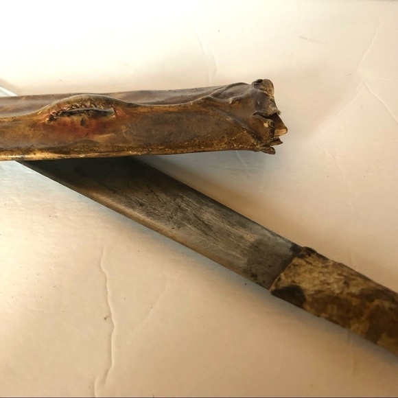 MAASAI Seme Sword in Leather Sheath - Picture 1 of 10